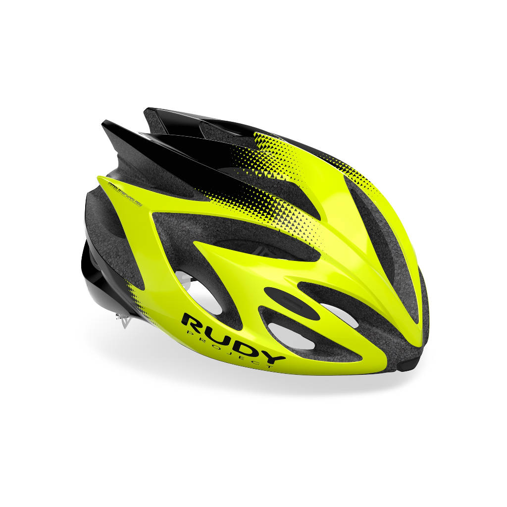 RUDY Project Rush, bike helmet, yellow fluo - black (shiny), neon yellow/black