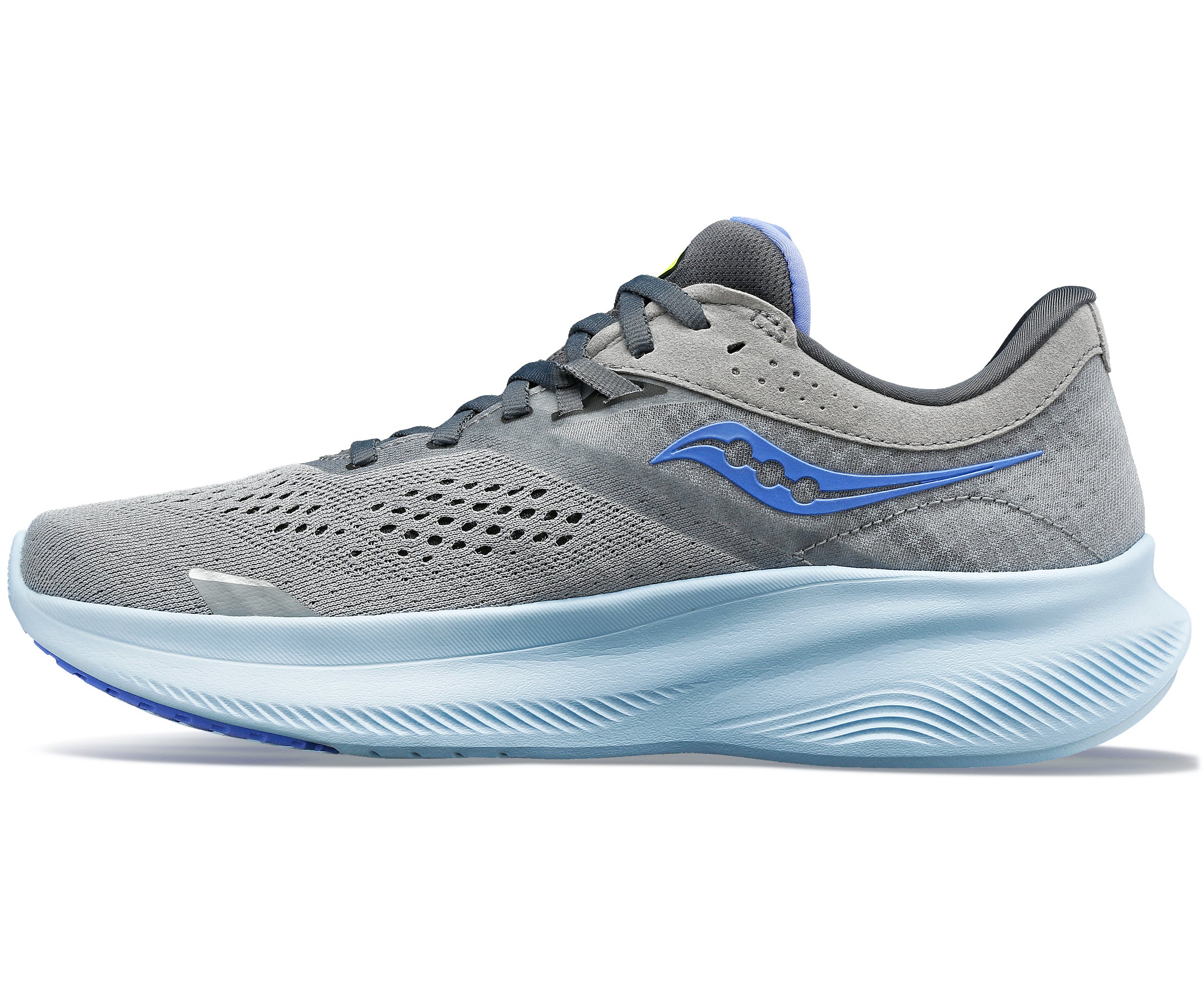 Saucony Ride 16, women, fossil/pool, grey/blue 