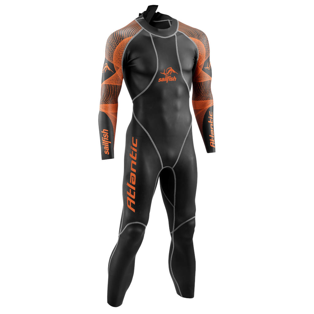 Sailfish Atlantic, wetsuit, women/men, black/orange, 2021