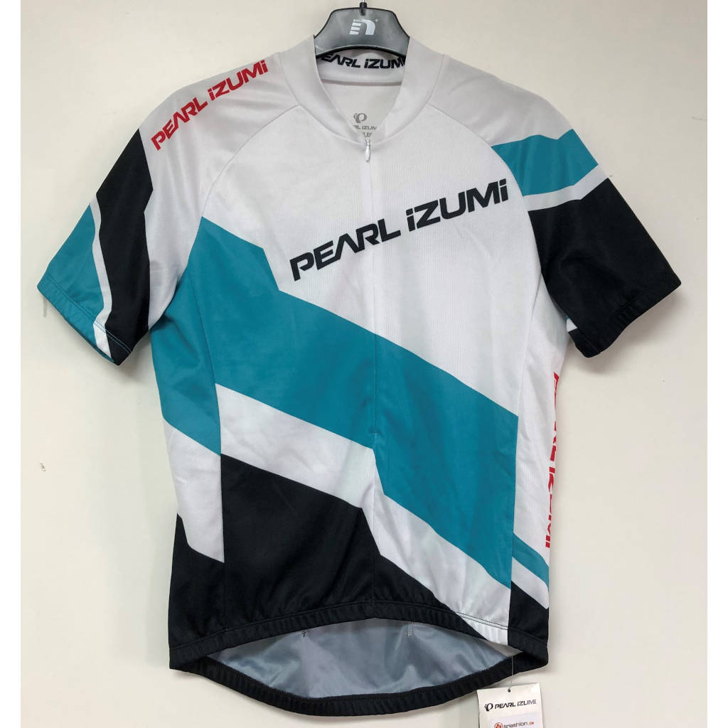 Pearl Izumi Select LTD Jersey, men, cycling jersey, white/turquoise/black
