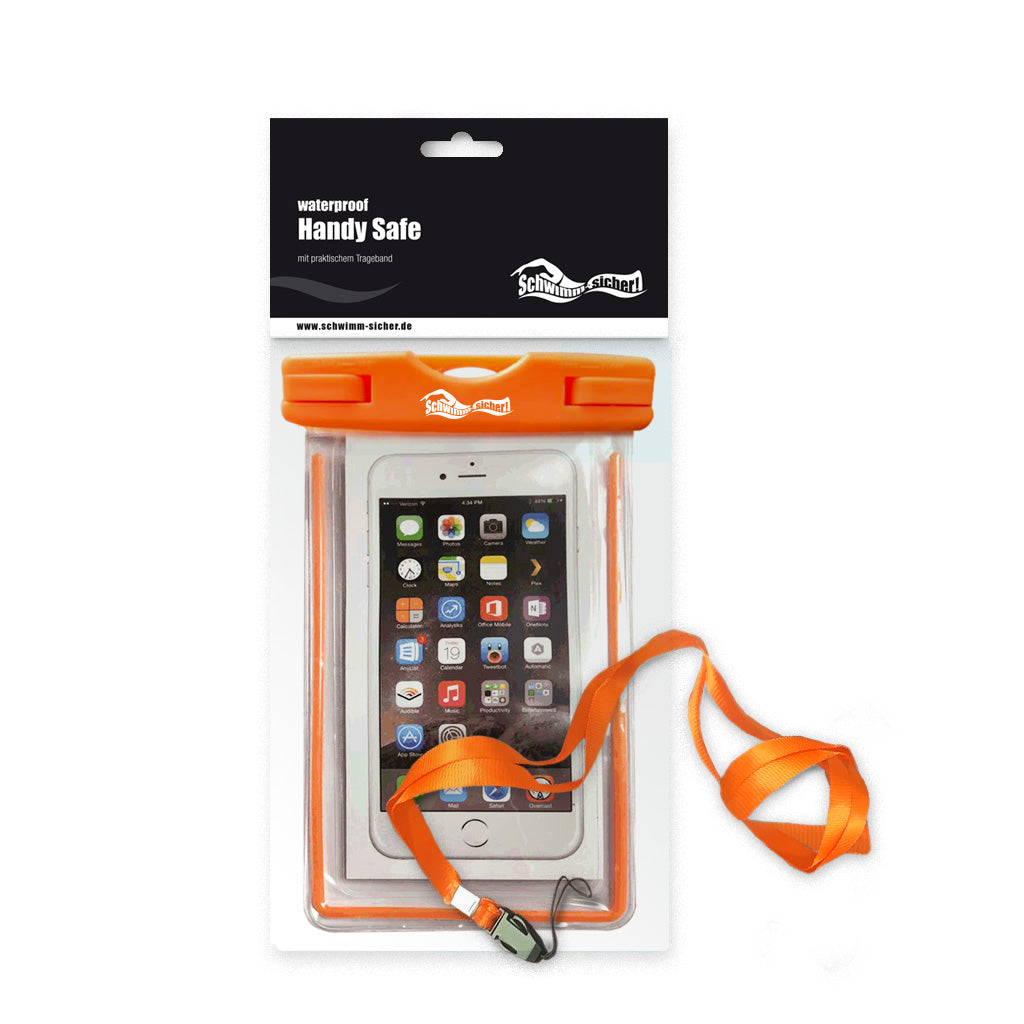 schwimm-sicher.de cell phone safe with carrying strap