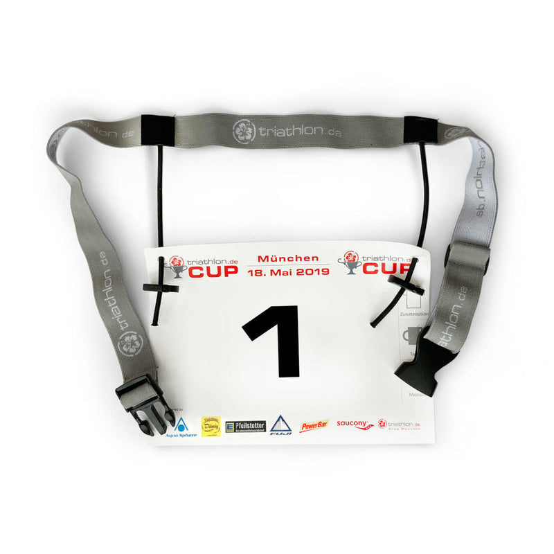 triathlon.de Race number tape, grey