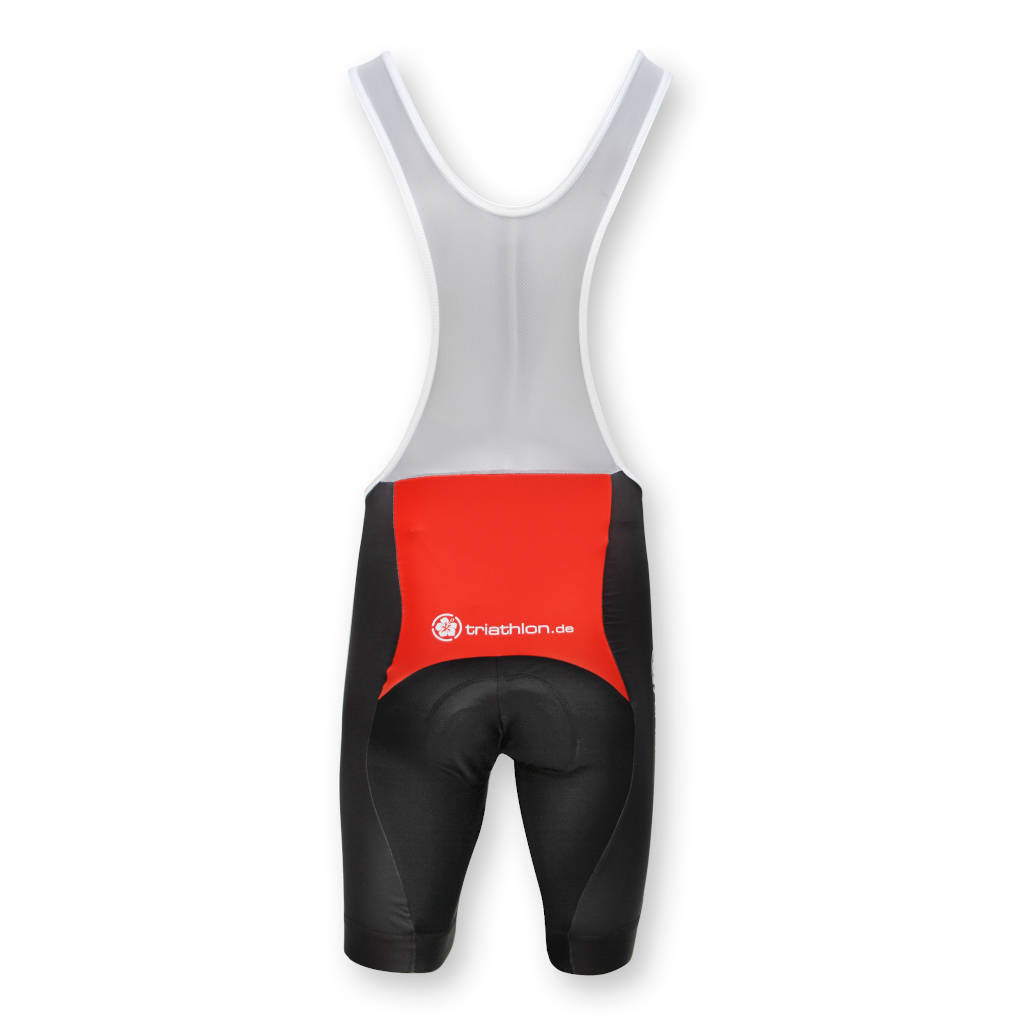 triathlon.de Elite Bib Short, cycling bib shorts, men, black/red/white