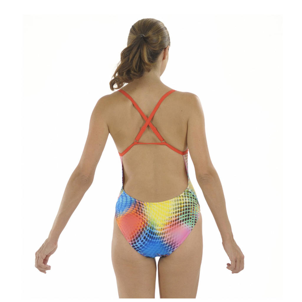 Zoggs Techno Check Aquaback Swimsuit Women Multicolored 