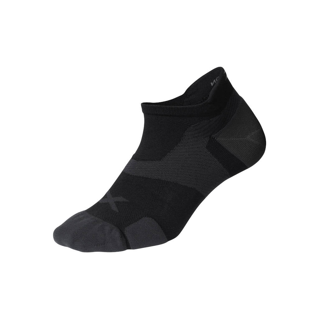 2XU Vectr Cushion No Show Socken, schwarz/titanium - S