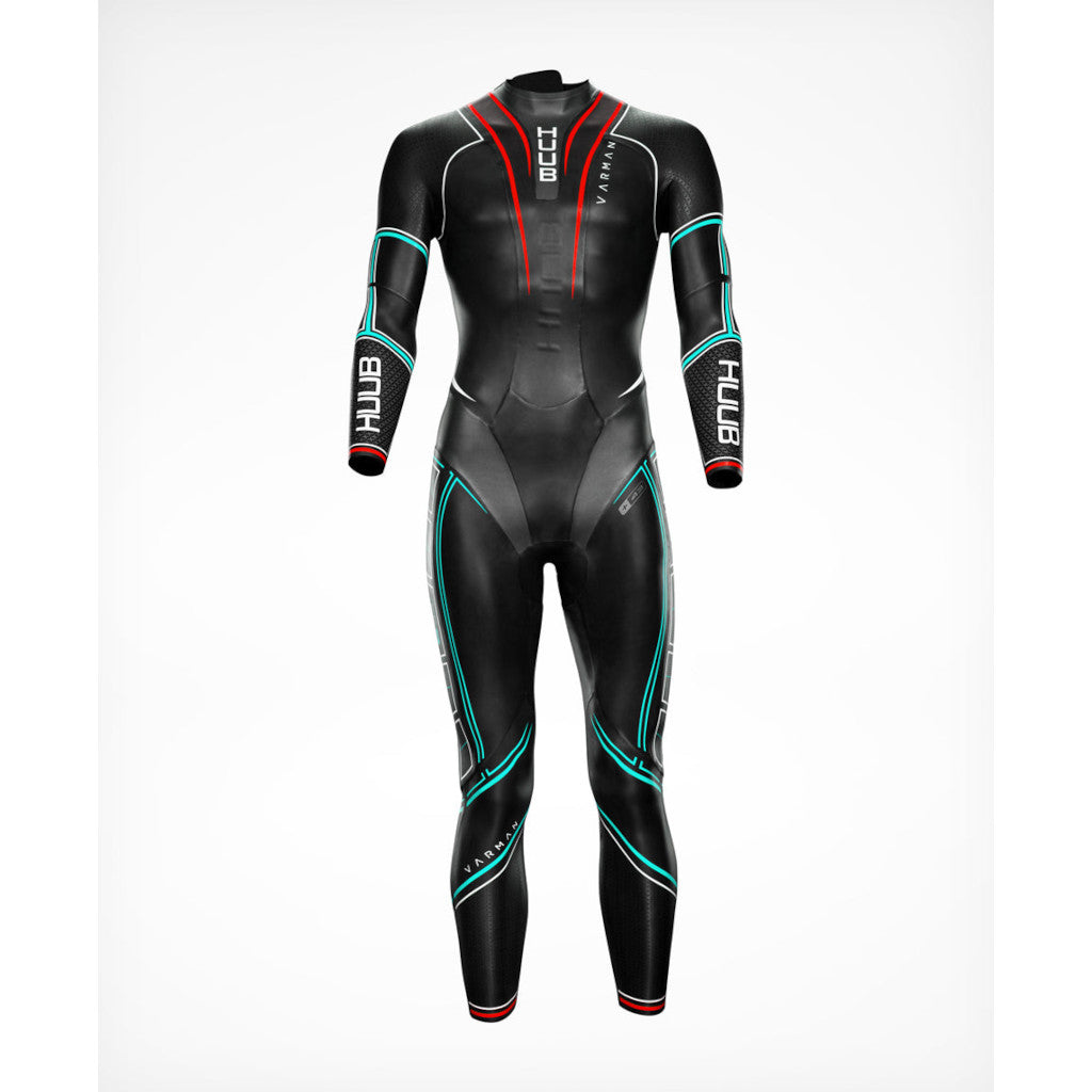 Huub Varman 3:5, wetsuit, glacier blue &amp; red, black/blue/red, men, 2022