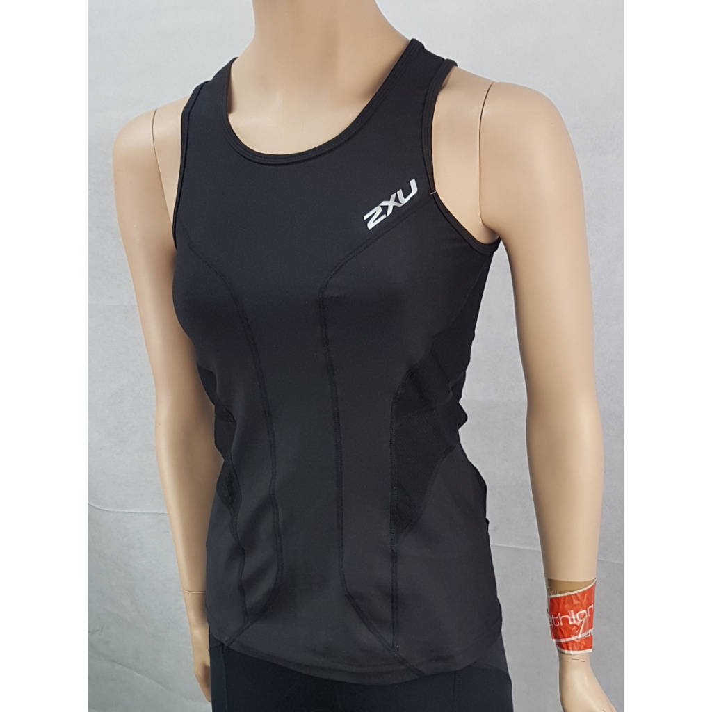 2XU Long Distance Tri Singlet, Damen, schwarz - XS