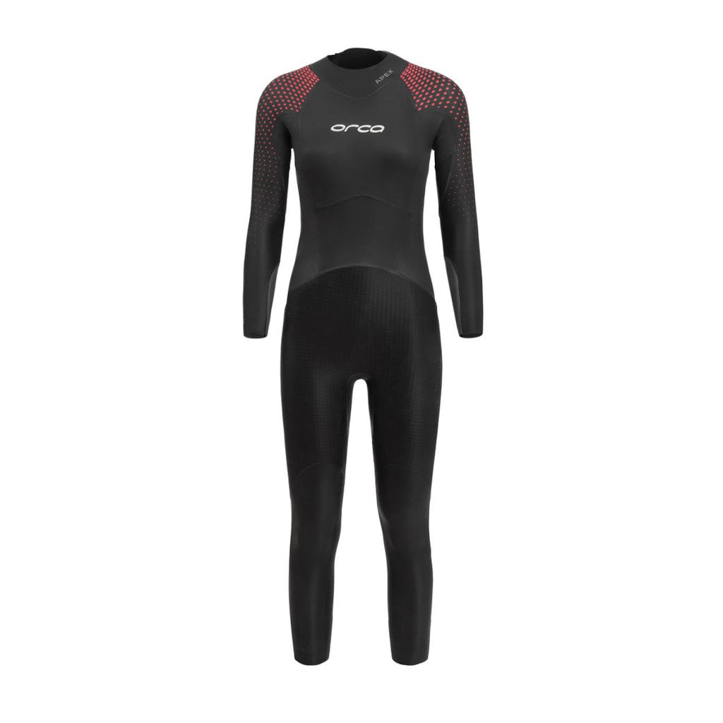 Orca Apex Float, wetsuit, women, red buoyancy, black/red, 2022