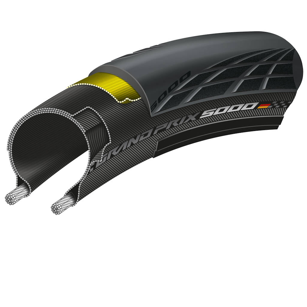 Continental Grand Prix 5000, 23-622, 700x23, black