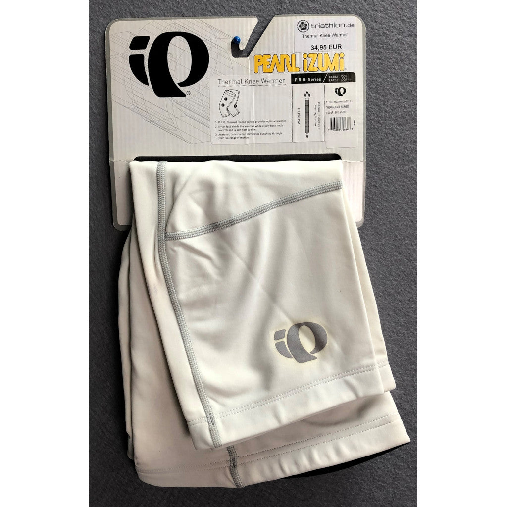 Pearl Izumi Thermal Knee Warmer, PRO series, knee warmers, white, with discoloration