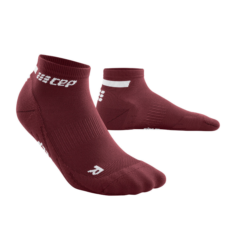 CEP The Run Compression Socks - Low Cut, men, dark red