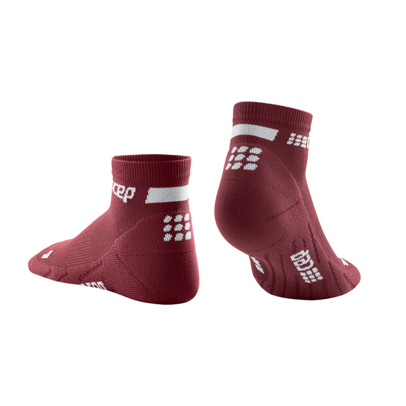 CEP The Run Compression Socks - Low Cut, Herren, dark red, dunkelrot