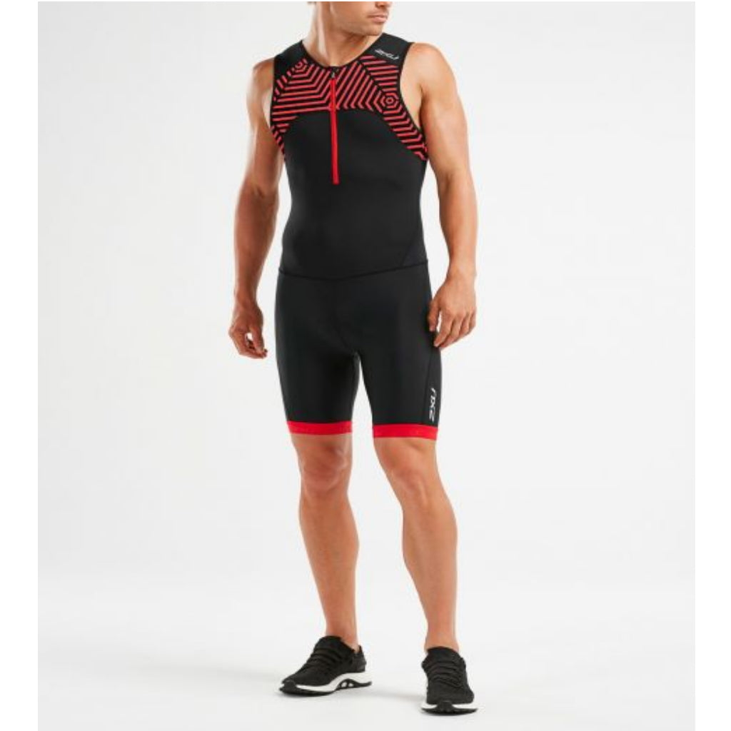 2XU Active TriSuit, Herren, schwarz/rot - XS