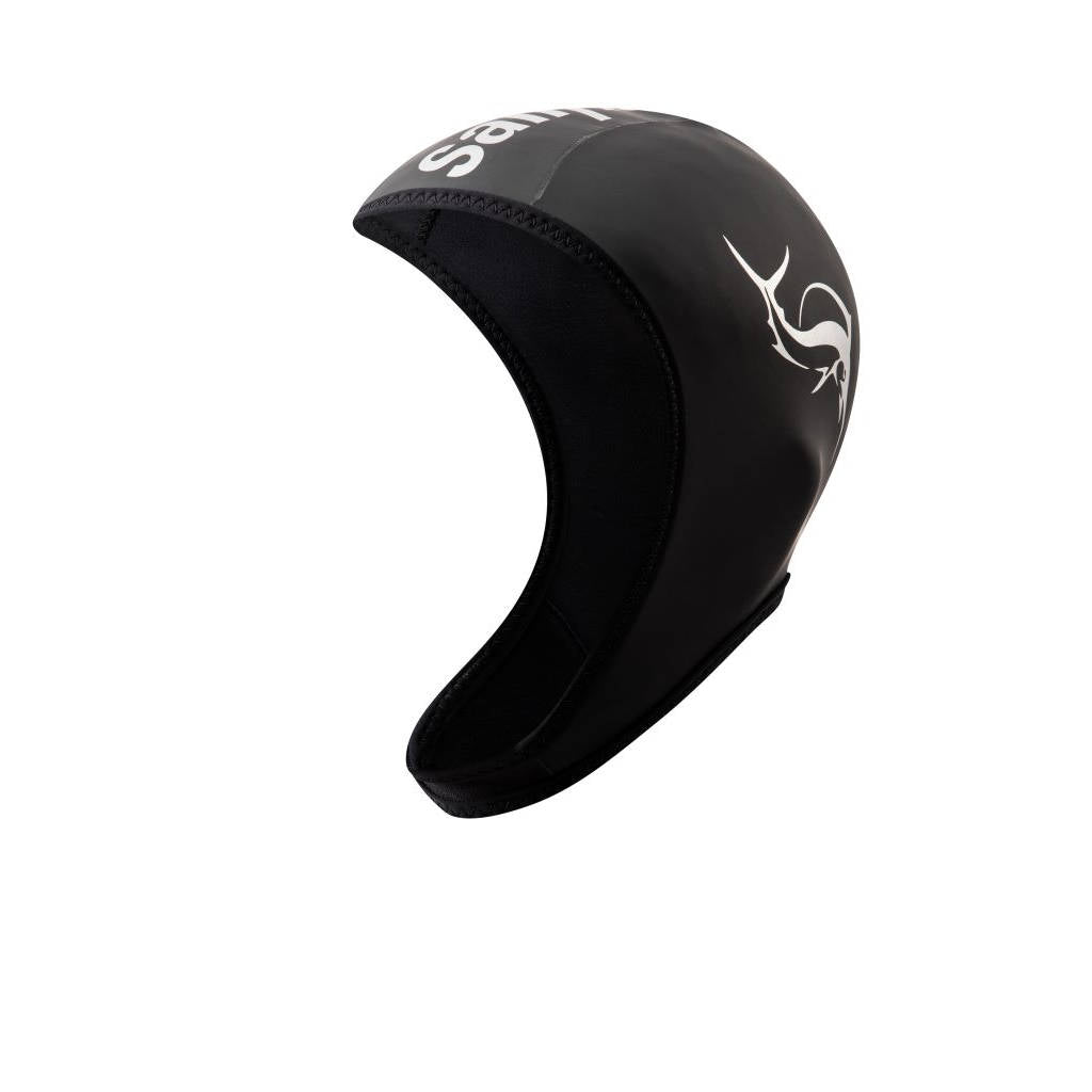 Lomo Smoothskin Neopren-Badekappe – Schwarz, 3 Mm, Verstellbarer Klettverschluss, Größe L
