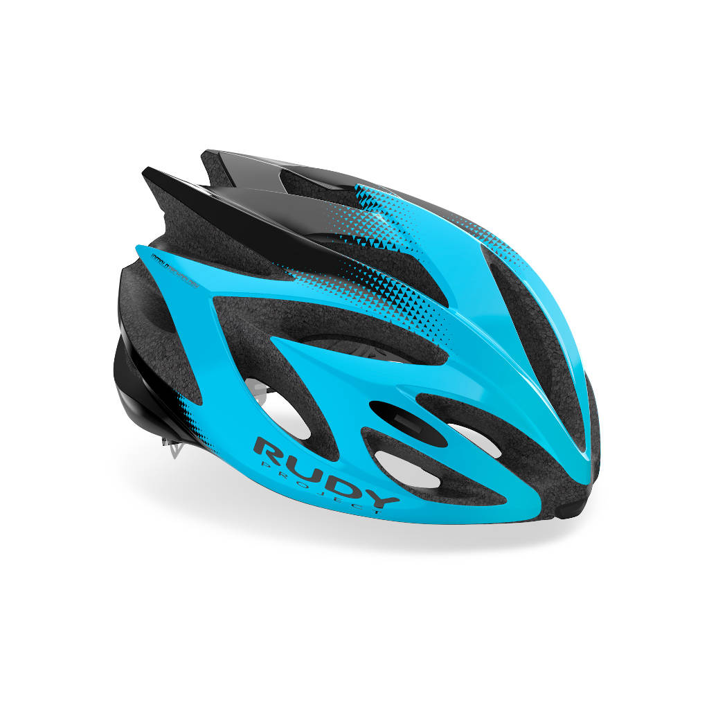 RUDY Project Rush, bike helmet, azur - black (shiny), blue/black