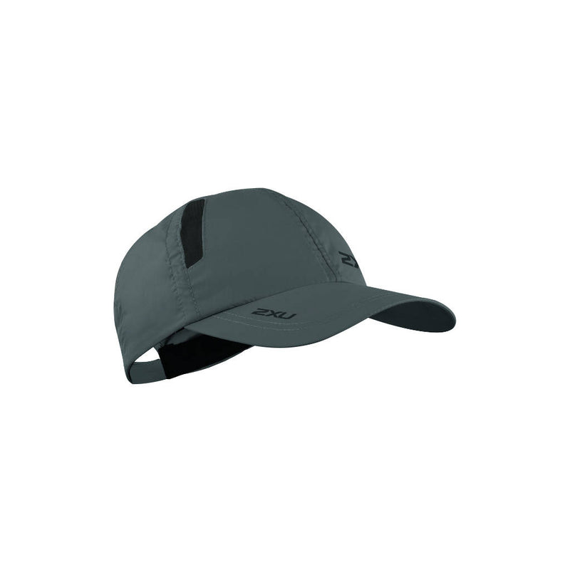 2XU Run Cap, Unisex, grau/schwarz