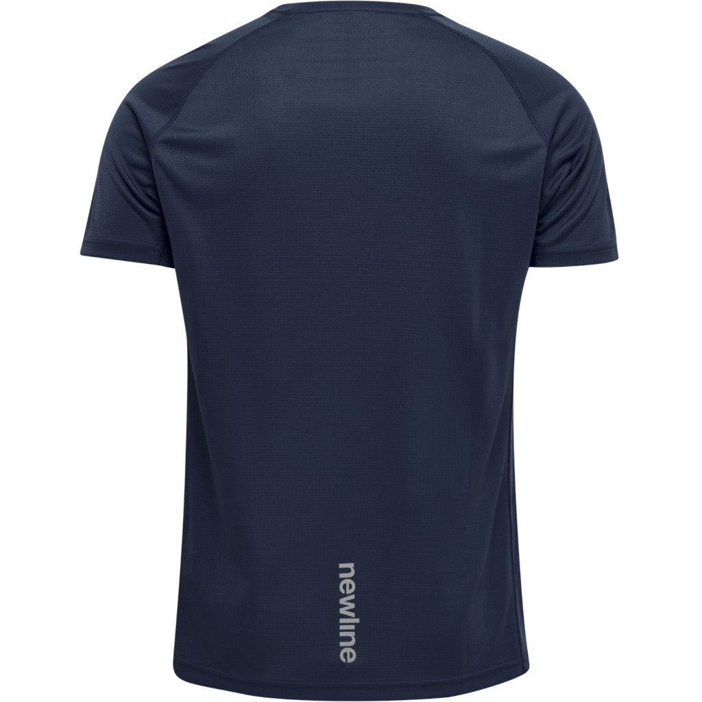 Newline Men Core Running T-Shirt S/S, men, black iris, dark blue
