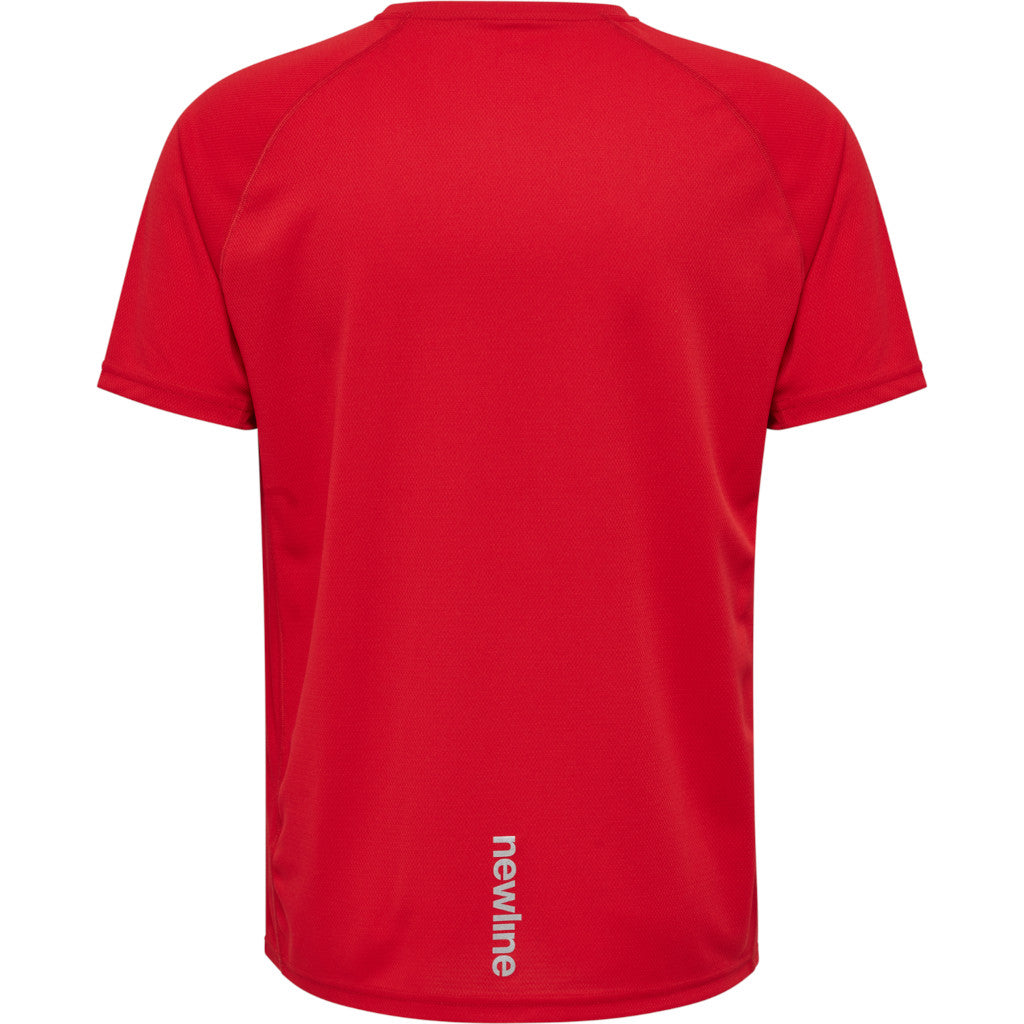 Newline Men Core Running T-Shirt S/S, men, tango red, red